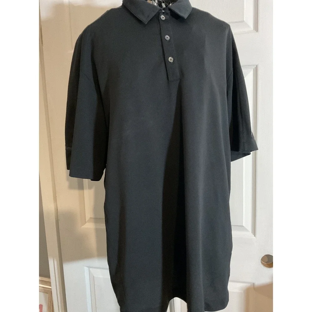 2 Nike‎ Golf Dri-FIT Mens XL Gray Polo Shirt Kinematic Sports Short Sleeve XL